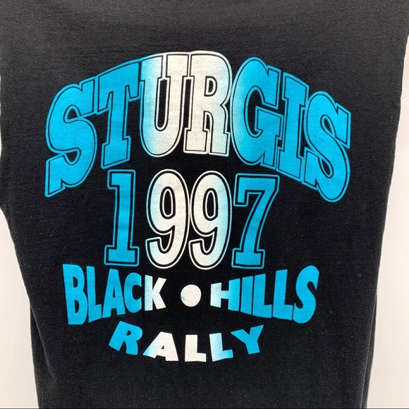 VINTAGE 90s Sturgis Tank Top Size Large - Picture 7 of 10